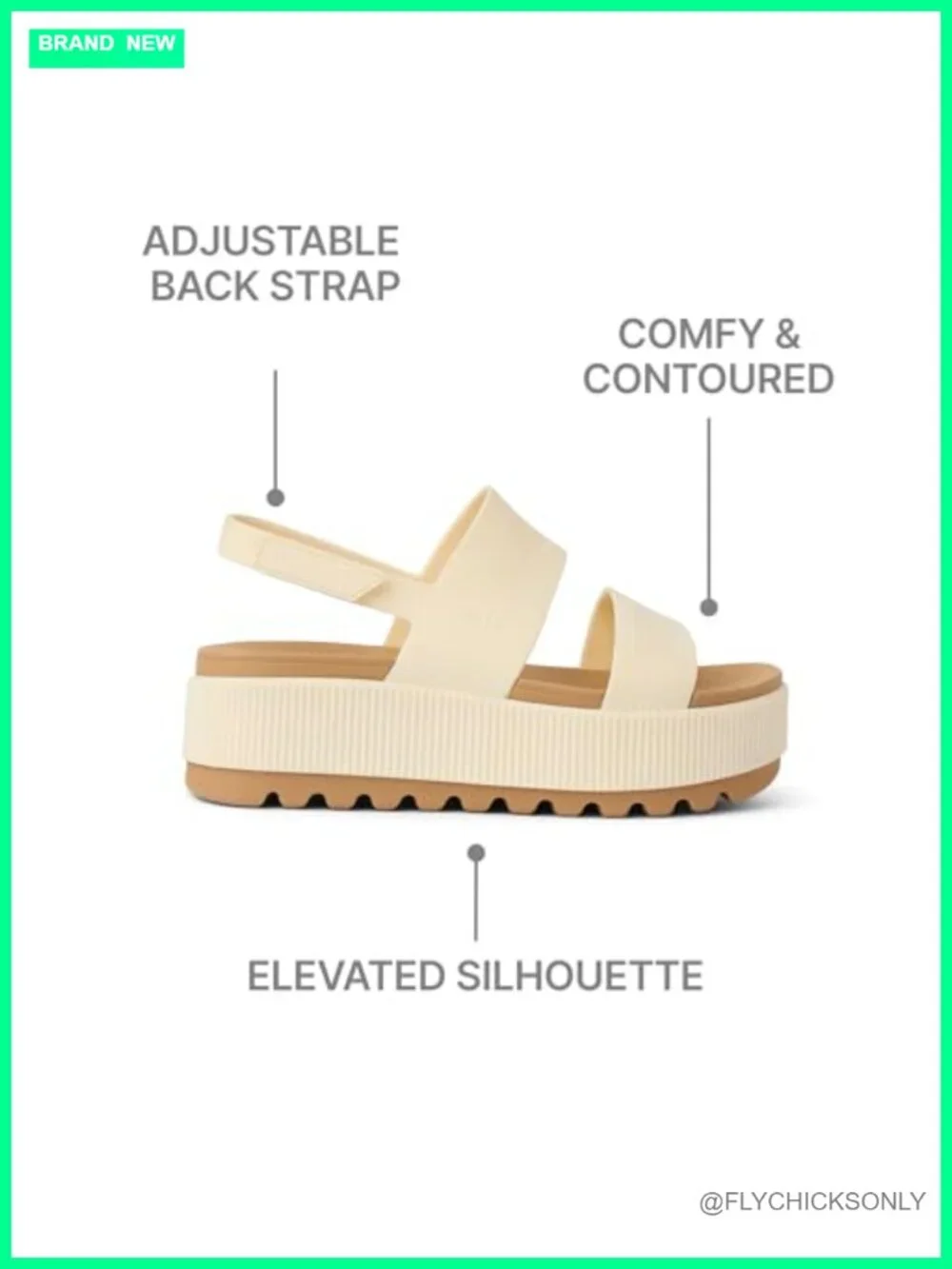 Women's Water Vista Higher Platform Sandals - Adjustable Hook & Loop